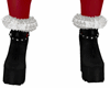 Black fur boots