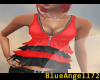 ;ba;red pleated top