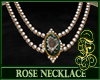 Rose Necklace Green