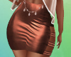 Sexy Copper Mini Skirt