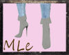 (MLe)Gray Suede Leather