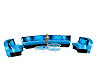 Ice blue couch set