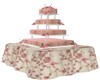 PINK WEDDING CAKE TABLE