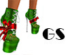GS-Green Xmas Shoes
