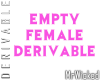 DER Empty Female