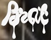White Brat Drip Headsign