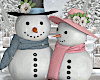 Winter Snowman Couple