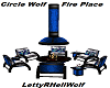 Circle Wolf Fire Place