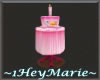 ~H~Baby's Pink BD Cake