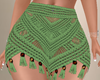 Khaki Grn Crochet Skirt