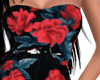 Black Red Flower Dress