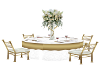 GOLD&WHITE GUEST TABLE