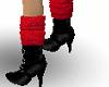 *T* Red fur boots