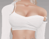 WHITE TOP + CARDIGAN