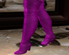 FG~ Purple Leather Boots