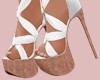 E*White Laces Up Heels