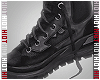 h. blk leather sneakers