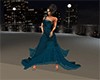 Teal Stars Gown
