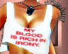 White blood tshirt