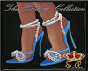 Holiday Blue Bow Heels