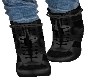 BLACK SUEDE/LEATHER