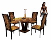 Golden Club Table/Chairs