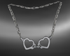 â�¡ heart cuffs necklace