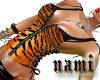 Zip corset Tiger