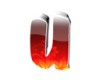 small red flame letter u