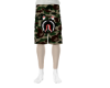berry camo jorts