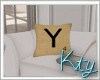 K. Scrabble Pillow; Y 