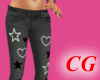 Star+Hearts Skinny Jeans