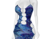 Blue Marble Chain Dress
