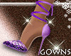 Glitters Heels . Purple