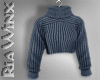 Denim Turtleneck Sweater
