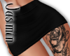 J. Mini Skirt Black+Tatt