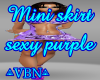 Mini skirt sexy purple