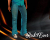 TEAL MUSCLE JEANS