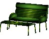 (LA) Green Cuddle Bench
