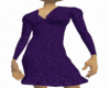 v-neck dress (purple)