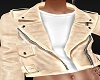 Beige Leather Jacket