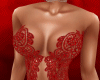 Elegant Lace Red Dress