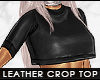 - leather crop top -