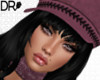 DR-  Pink beret blk hair