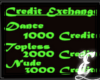 Credit Exchange Sign