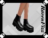 Black Ankle Leather Boot