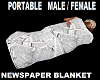 Newspaper Blanket  M/F
