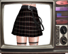 Plaid Skirt Black