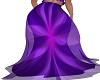purple flower long skirt