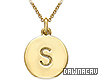 Initial "S" Gold Necklac